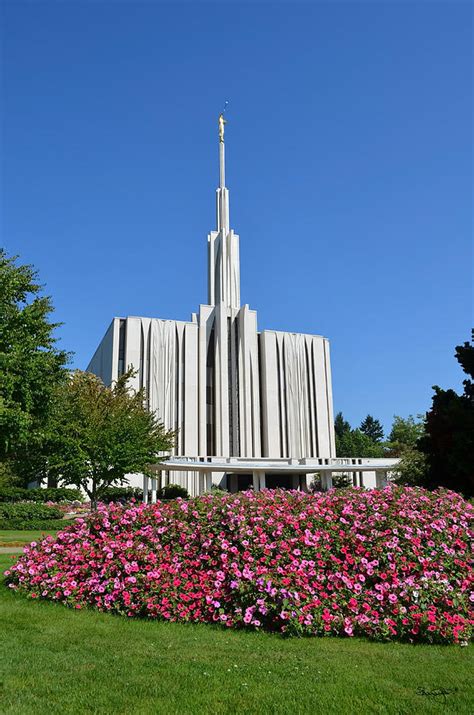 Seattle Temple Photograph by Shanna Hyatt