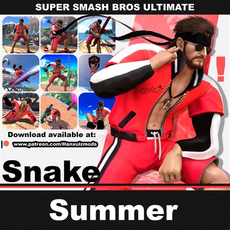 SSBU Mod: Snake (Summer) by Hanxulz on DeviantArt