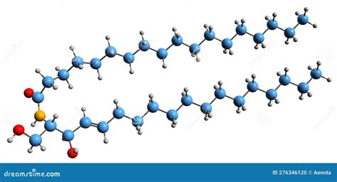 3D Image Of Ceramide Skeletal Formula Stock Photo | CartoonDealer.com #276346120