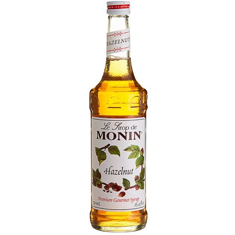 Monin Hazelnut Syrup, 750 mL - WebstaurantStore