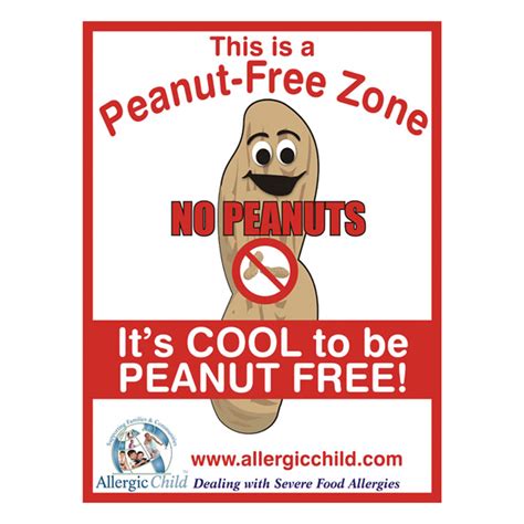 Peanut-Free Zone Sign-96079