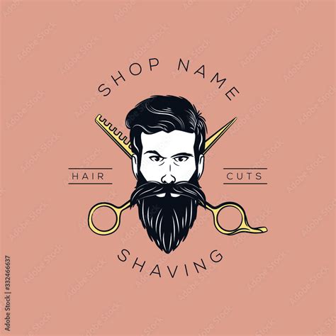 Saloon logo design Stock Vector | Adobe Stock