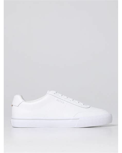 BOSS by HUGO BOSS Aiden Tenn Sneakers With Laces White for Men | Lyst