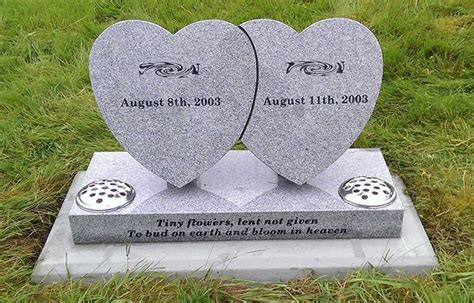 Double Heart Memorial Headstone - Quality Headstones and Memorials at WT Drage and Sons, Great ...