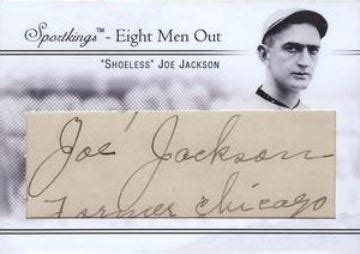 Shoeless Joe Jackson Baseball Cards and Autograph Buying Guide