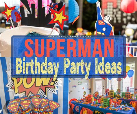 Superman Birthday Party Ideas | Ann Inspired