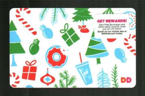 DUNKIN' DONUTS Christmas Trees and Things 2018 Gift Card ( $0 ) | eBay