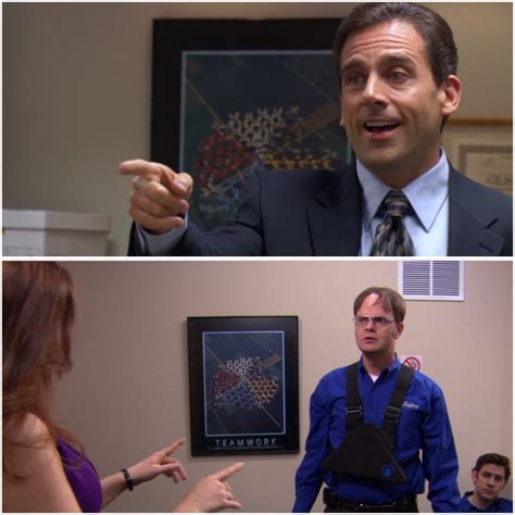 The Sabre store has the same poster as the office : DunderMifflin