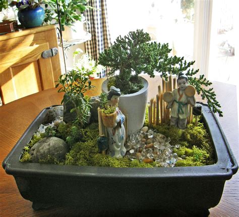 How To Make A Bonsai Dish Garden Indoor Zen Garden, Mini Zen Garden ...