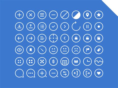 48 Rounded Icons - Get 'em! by Carl-Robin Kylander on Dribbble