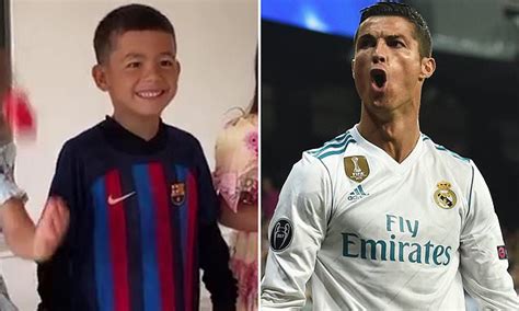 Real Madrid legend Cristiano Ronaldo's son Mateo is pictured dancing in ...