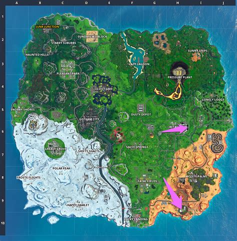 Fortnite collect the visitor recordings on the floating island and in ...