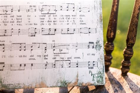 The Old Rugged Cross Hymn Art Hymn Wall Art Rustic Hymn - Etsy