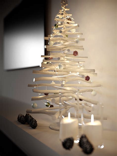 white-minimalist-christmas-tree | Interior Design Ideas