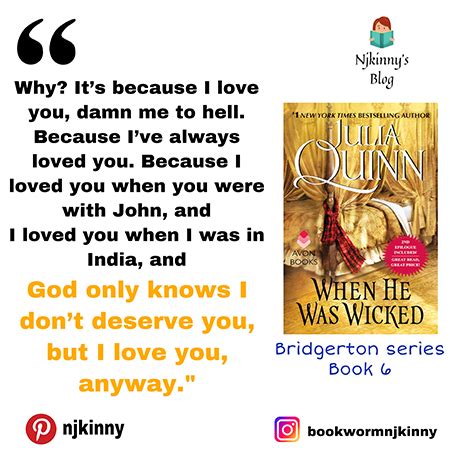 8 Best Romantic Bridgerton series Quotes by Julia Quinn | Njkinny's Blog