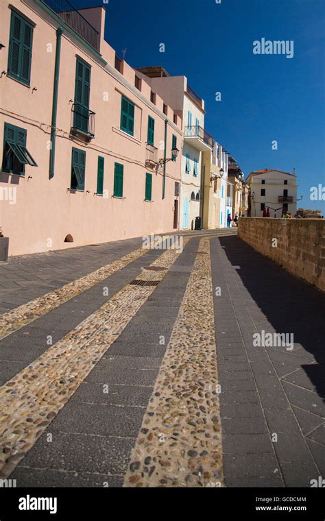 The old town of Alghero, Sardinia Stock Photo - Alamy