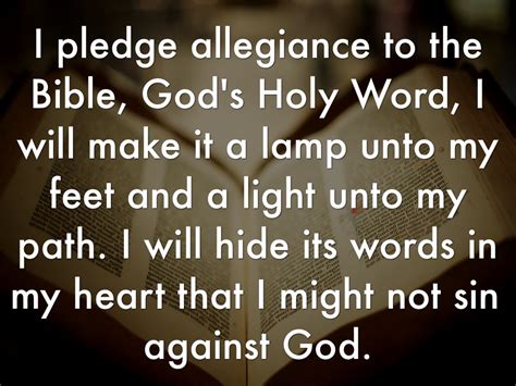 Bible Pledge Of Allegiance