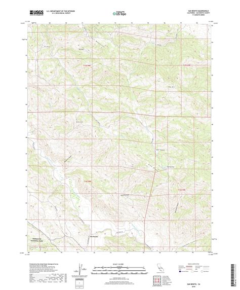 MyTopo San Benito, California USGS Quad Topo Map