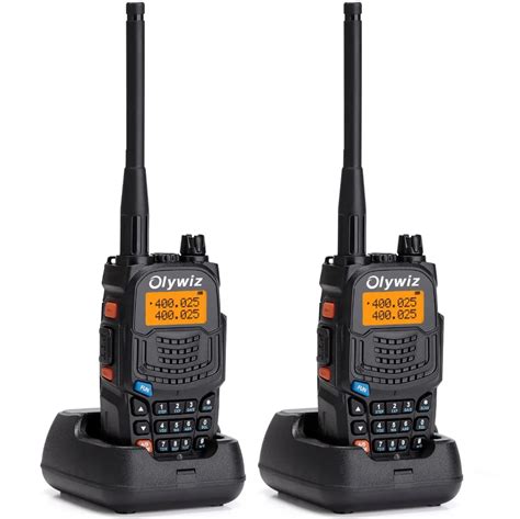 Olywiz Walkie Talkie Professional Transceiver 5W Two Way Radio 128CH with FM Radio VOX TOT Scan ...