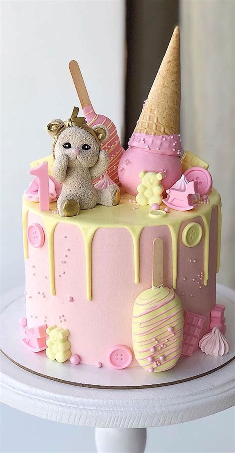 Cute 1st baby birthday cake designs , first birthday cake ideas