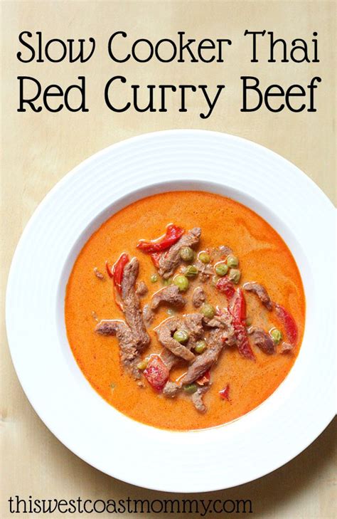 this slow cooker thai red curry beef soup is the best way to use it