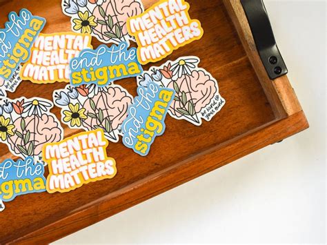 End the Stigma Sticker Mental Health Matters Sticker - Etsy