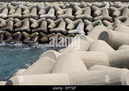 Concrete tetrapods for a breakwater Stock Photo, Royalty Free Image: 113155783 - Alamy