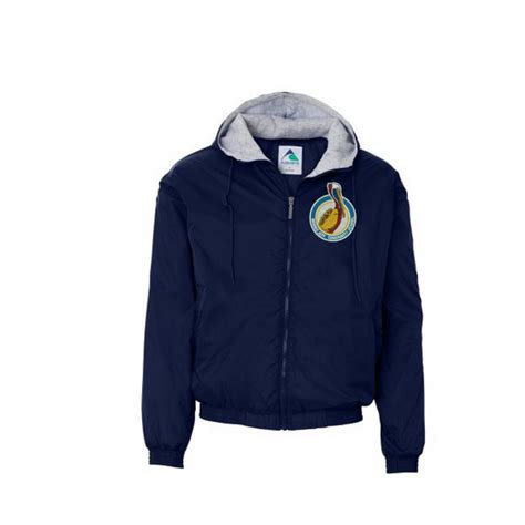 Morris Jeff Community School Navy Hooded Jacket | Poree's Embroidery