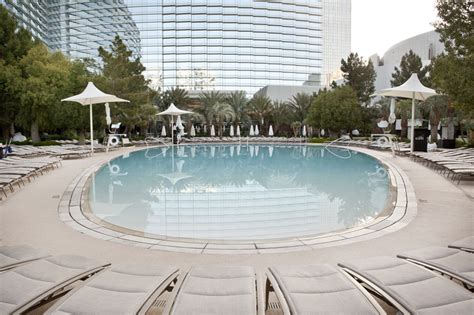 A High-Performance Pool Deck at Aria Resort and Casino in Las Vegas ...