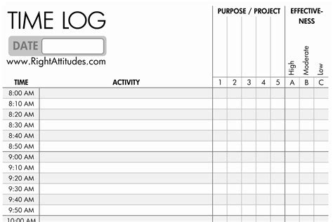 Monthly Timesheet Template For Excel And Google Sheets - Free Printable Time Tracking Sheets ...