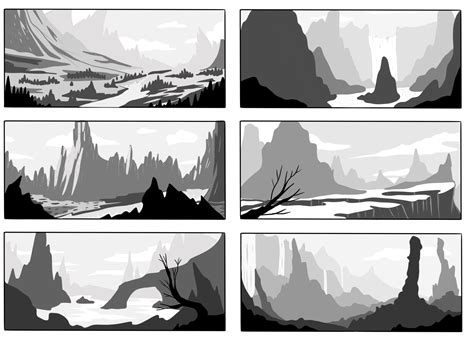 Landscape Studies - Procreate Game Concept Art Landscape by Nur Ornek ...