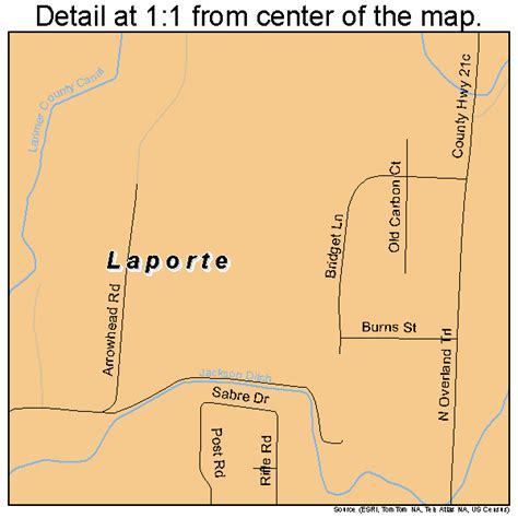 Laporte Colorado Street Map 0843220