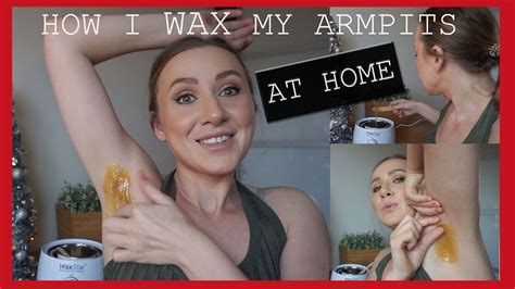 How To Wax Your Armpits At Home - YouTube