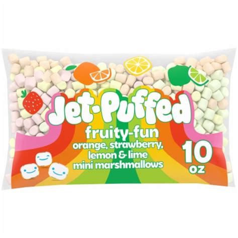 Jet-Puffed Fruity-Fun Orange Strawberry Lemon & Lime Mini Marshmallows ...