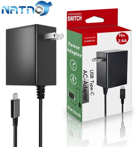 Nintendo Switch & Lite Console Replacement Power Supply Charger, USB-C Dock Adaptor, TV Mode ...