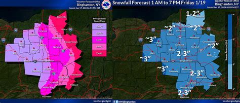 NWS forecast shows light snow today and Friday around Central New York ...