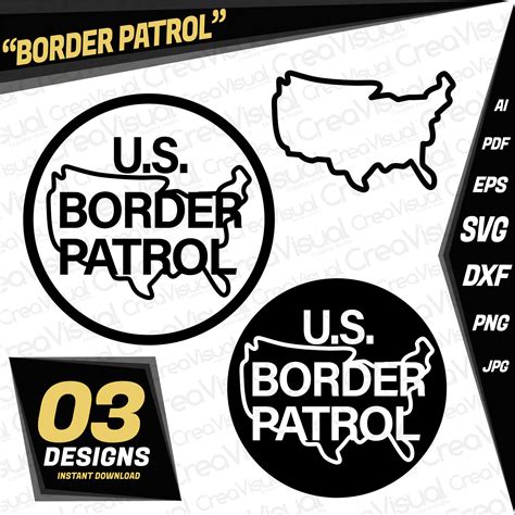 Cricut Border Patrol Silhouette United States Border Patrol - Etsy