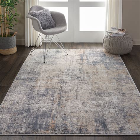 Nourison Rustic Textures Rustic Abstract Grey/Beige Area Rug - Walmart ...