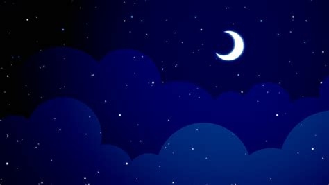 Animated Cartoon Desert Dunes On A Starry Night With Moon Stock Footage Video 14274989 ...