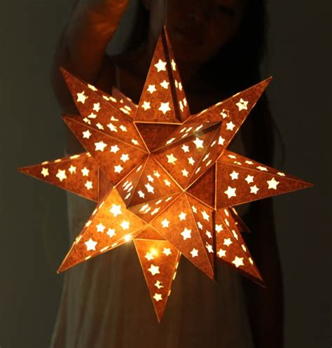 How to Make a Paper Star Lantern ( It looks like metal ! ) - A Piece Of Rainbow