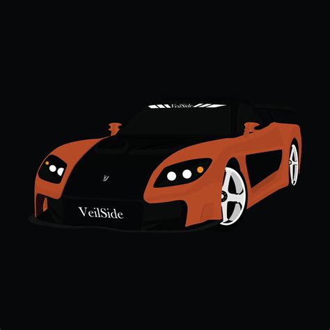 Mazda RX7 Veilside 22738729 Vector Art at Vecteezy