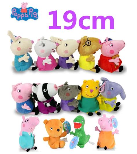 Genuine 1pc 19CM pink Peppa Pig Plush pig Toys high quality 2018 hot sale Soft Stuffed cartoon ...