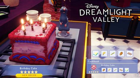 How to make a Birthday Cake in Disney Dreamlight Valley - YouTube