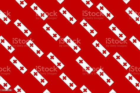 Geometric Pattern In The Colors Of The National Flag Of Tonga The ...