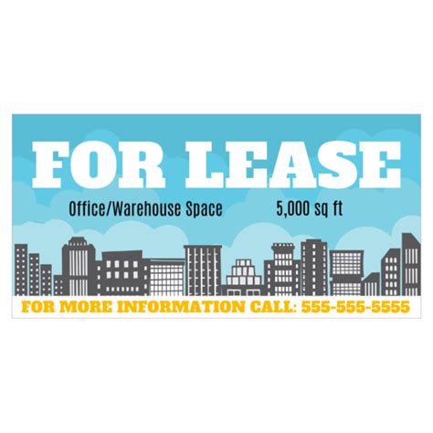 For Lease Banner | Printastic.com