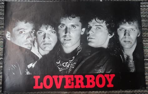 LOVERBOY 1981 Vintage POSTER MIKE RENO 95*60 cm CBS Inc P-36762 Classic ...