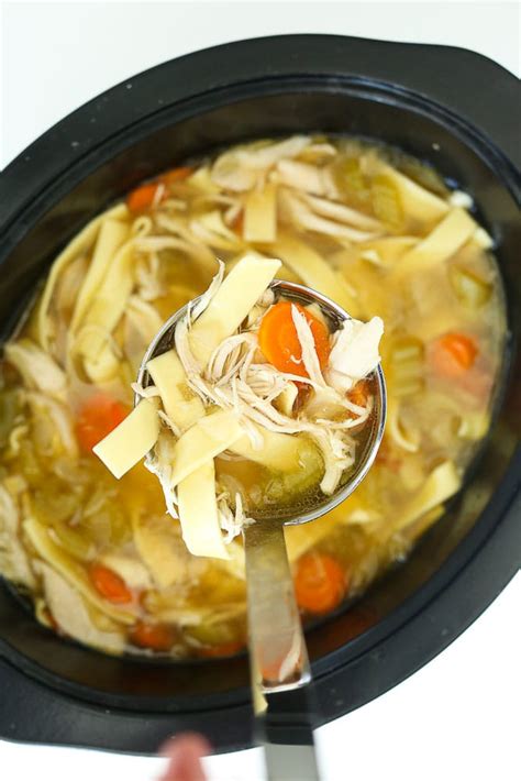 Crockpot Chicken Noodle Soup Recipe - Happy Healthy Mama