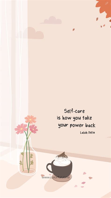 Download Aesthetic Self-Care Cute Positive Quotes Wallpaper ...