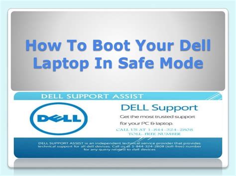 How to Boot Your Dell Laptop in Safe Mode