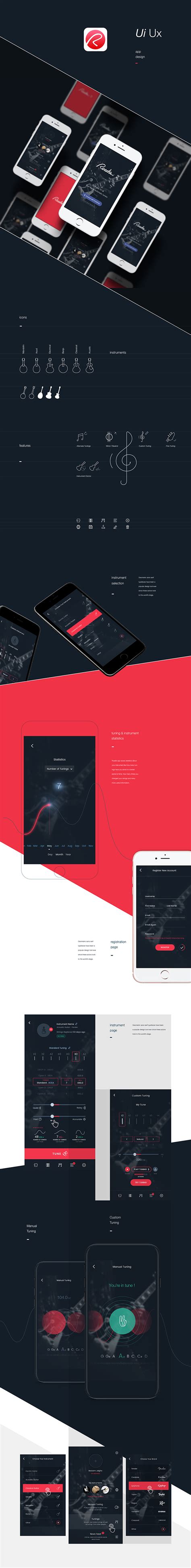 Roadie Guitar Tuner :: Behance